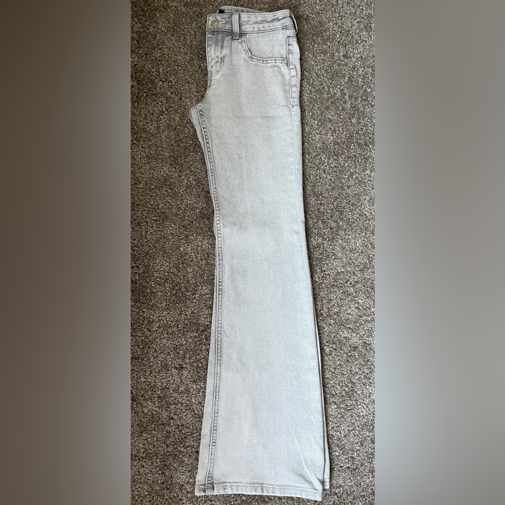 H&M Light Gray Flare Jeans